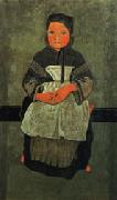 Little Breton Girl Seated(Portrait of Marie Francisaille)